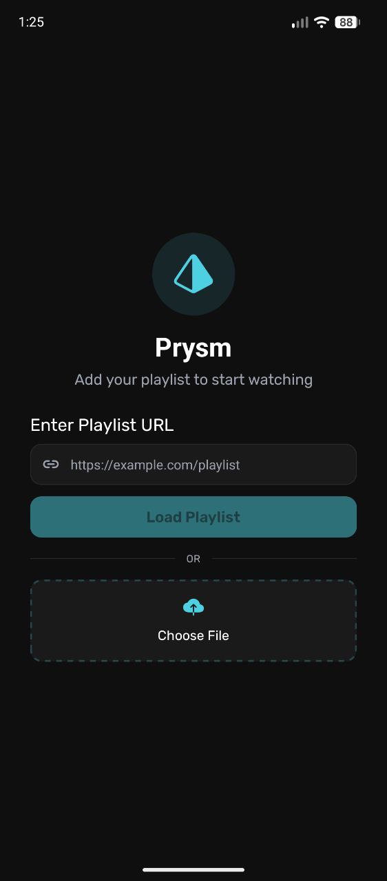 Add playlist screen
